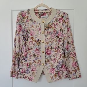 Pablo collection  floral Vintage 80s blouse